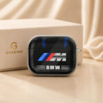 کاور ایرپاد BMW مشکی مدل AirPods Pro با طراحی اسپرت و محافظ سیلیکونی مقاوم