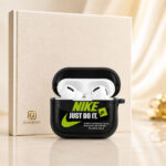 کیس ایرپاد پرو 2 طرح Nike Just Do It مشکی با ایرپاد داخل کیس