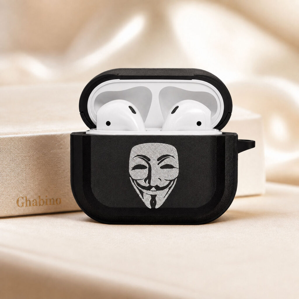 کیس ایرپاد پرو 2 طرح Anonymous Guy Fawkes مشکی