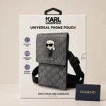 کیف دوشی Karl Lagerfeld KLWBSAMIPG Monogram Ikonik نقره‌ای طوسی