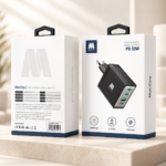شارژر 50 وات سه پورت MacCoy مدل MC-HC08 تایپ C و USB