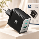 شارژر 50 وات سه پورت MacCoy مدل MC-HC03 تایپ C و USB
